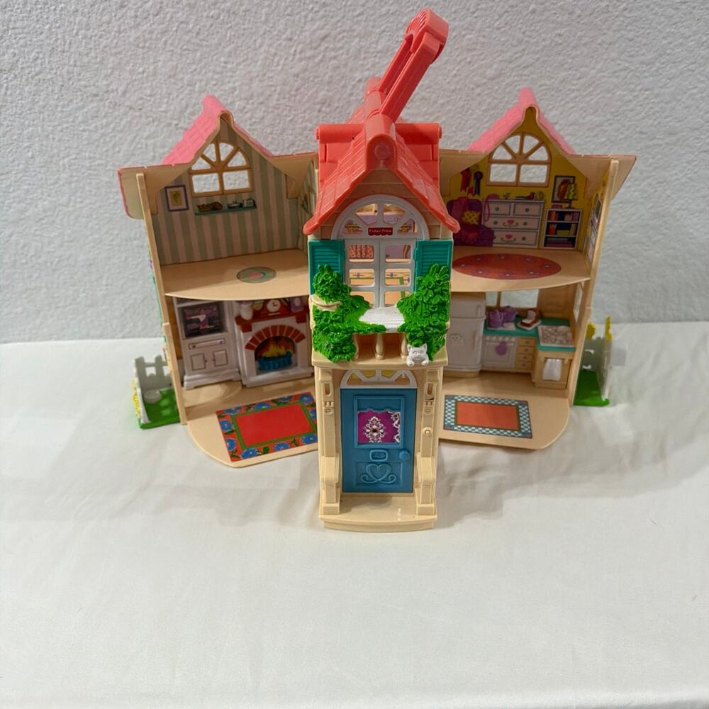 Fisher-Price Little People Pink Dollhouse Playset